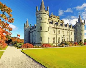 Inveraray Castle Scotland paint by numbers