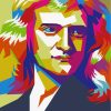 Artistic Isaac Newton Paint by Numbers