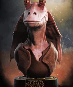 Jar Jar Binks Art paint by numbers