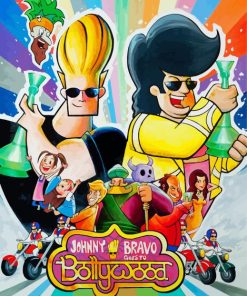 Johnny Bravo Goes To Bollywood Cartoon paint by numbers