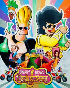 Johnny Bravo Goes To Bollywood Cartoon paint by numbers