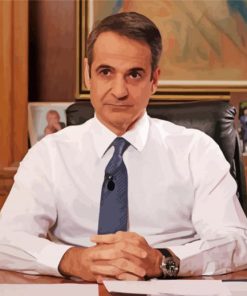 Kyriakos Mitsotakis paint by numbers