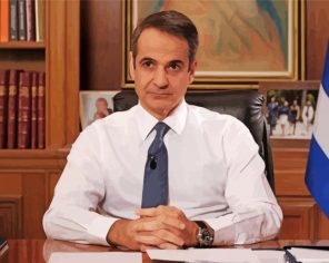 Kyriakos Mitsotakis paint by numbers