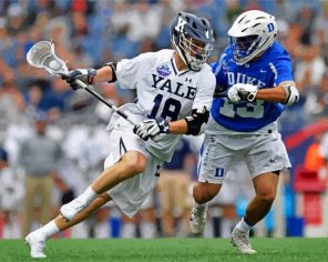 Lacrosse Players Paint By Numbers