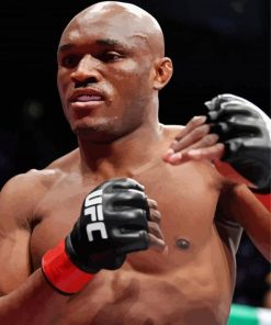 Kamaru Usman paint by numbers