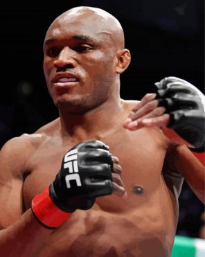 Kamaru Usman paint by numbers