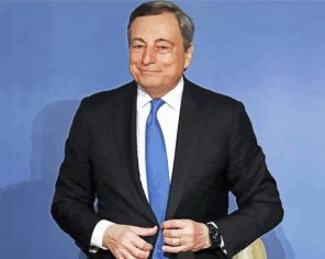 Mario Draghi paint by numbers