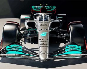 Mercedes-F1 paint by numbers