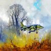 Military Harrier Plane Paint By Numbers