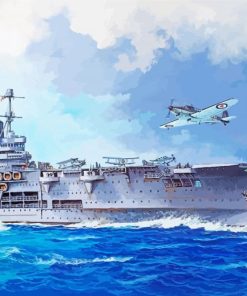 Hms Ark Royal Paint By Numbers