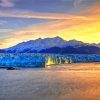 Alaska Mountains Sunset Paint By Numbers