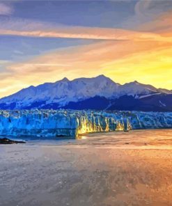 Alaska Mountains Sunset Paint By Numbers