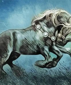 Mythical Horse paint by numbers