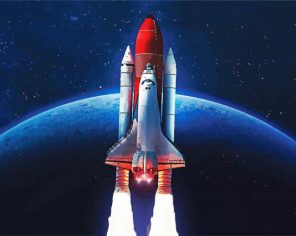 Nasa Shuttle Paint By Numbers