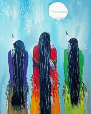 Native Ladies Paint by Numbers