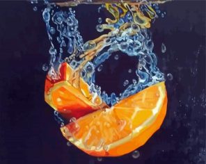 Orange Slice paint by numbers