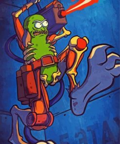 Pickle Rick paint by numbers