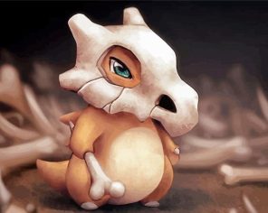 Pokemon Cubone Paint by Numbers