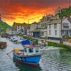 Polperro At Sunset paint by numbers