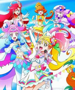 Pretty Cure Anime Paint By Numbers