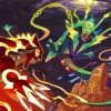 Rayquaza And Groudon paint by numbers