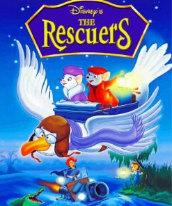 Rescuers Movie Poster Paint By Numbers