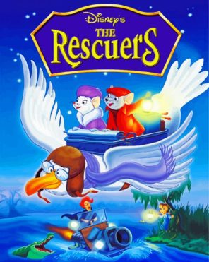 Rescuers Movie Poster Paint By Numbers