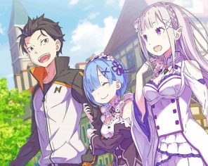 Rezero Anime Paint By Numbers