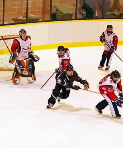 Ringette Player Paint By Numbers