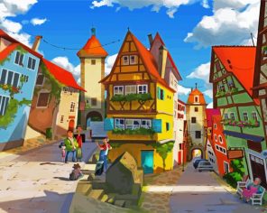 Rottenburg Cartoon Paint By Numbers