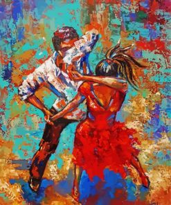 Salsa Couple Dancers Paint By Numbers