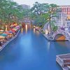 San Antonio River Walk Paint by numbers