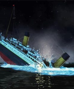 Sinking Of Titanic Paint by Numbers