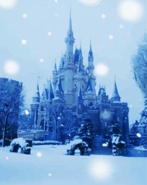 Snowy Palace Paint By Numbers