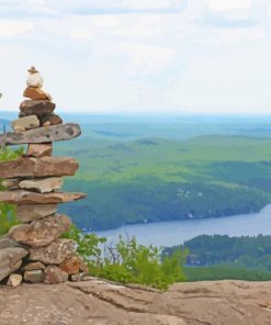 Stones In Mount Major paint by numbers