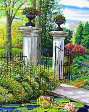 Garden Gate Paint by Numbers