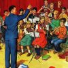 Vintage School Orchestra paint by numbers