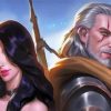 Yennefer And Geralt Paint By Numbers