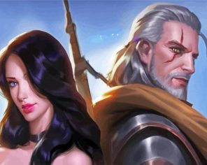 Yennefer And Geralt Paint By Numbers