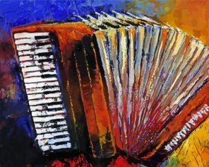 Abstract Accordion paint by numbers