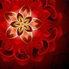 Artistic Red Flower Paint By Numbers