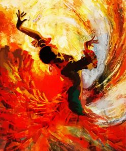 Abstract Flamenco Paint By Numbers