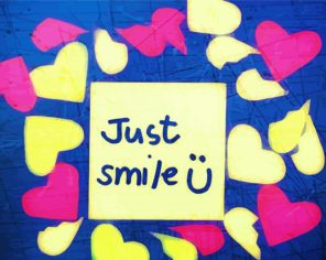 Aesthetic Just Smile paint by numbers