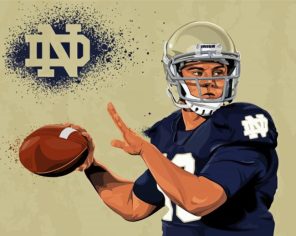 Notre Dame Football paint by numbers