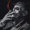 Smoking Skeleton paint by numbers