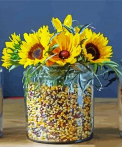 Aesthetic Sunflowers paint by numbers