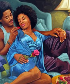 Afro Couple Art -Paint by Numbers