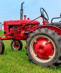 Vintage Tractor paint by numbers