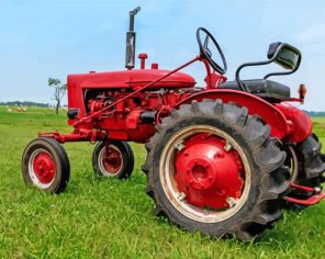 Vintage Tractor paint by numbers