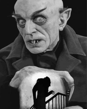 Monochrome Nosferatu Paint By Numbers